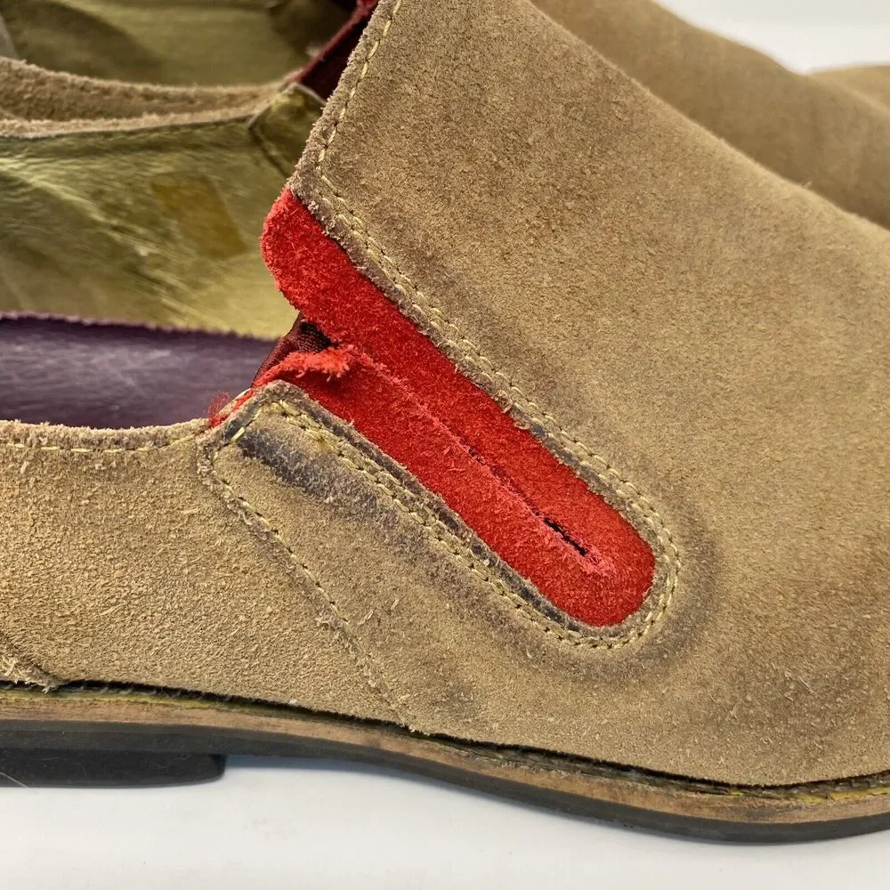 Blackstone Men's SCM001 Slip-On Suede Shoes in Rock Euro Size 43/US Size 10‎
